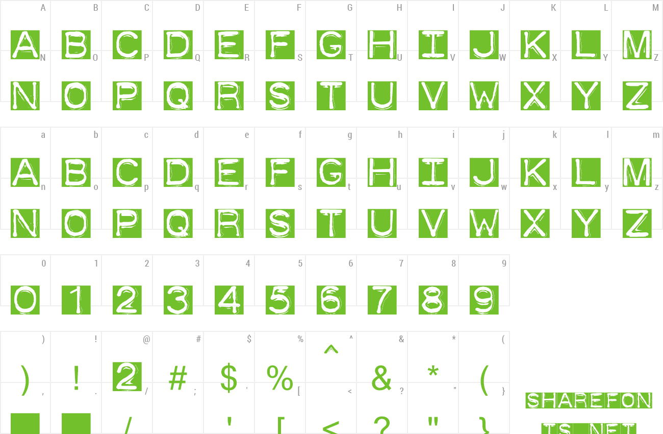 Font DymoFontInvers preview