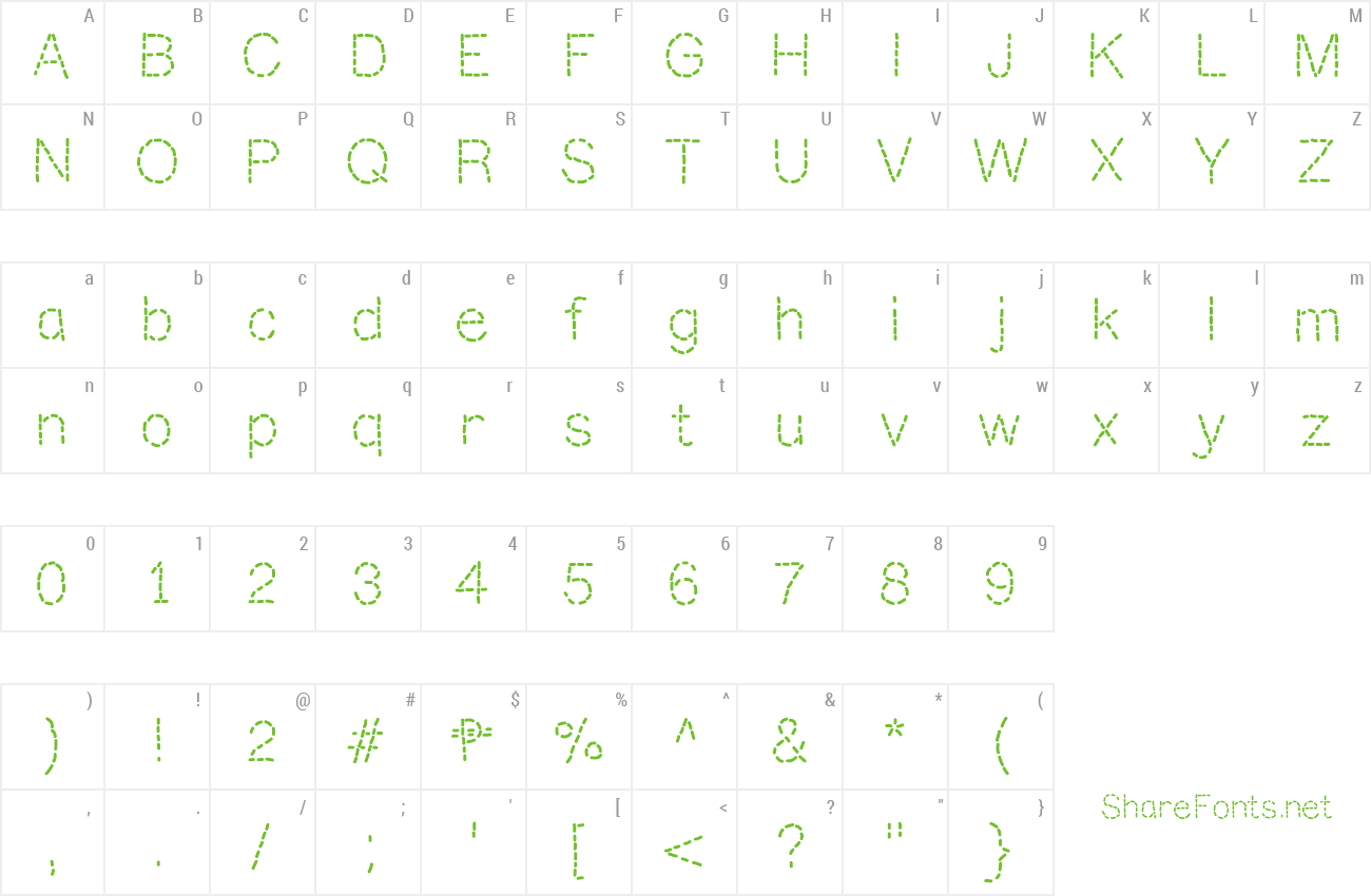 Font MixStitch preview