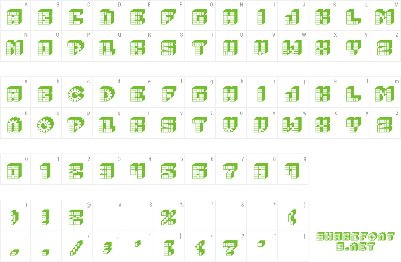 Font PEZ_font preview