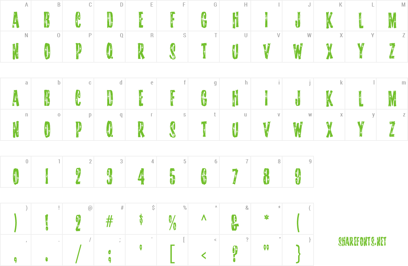 Font StarshineMF preview