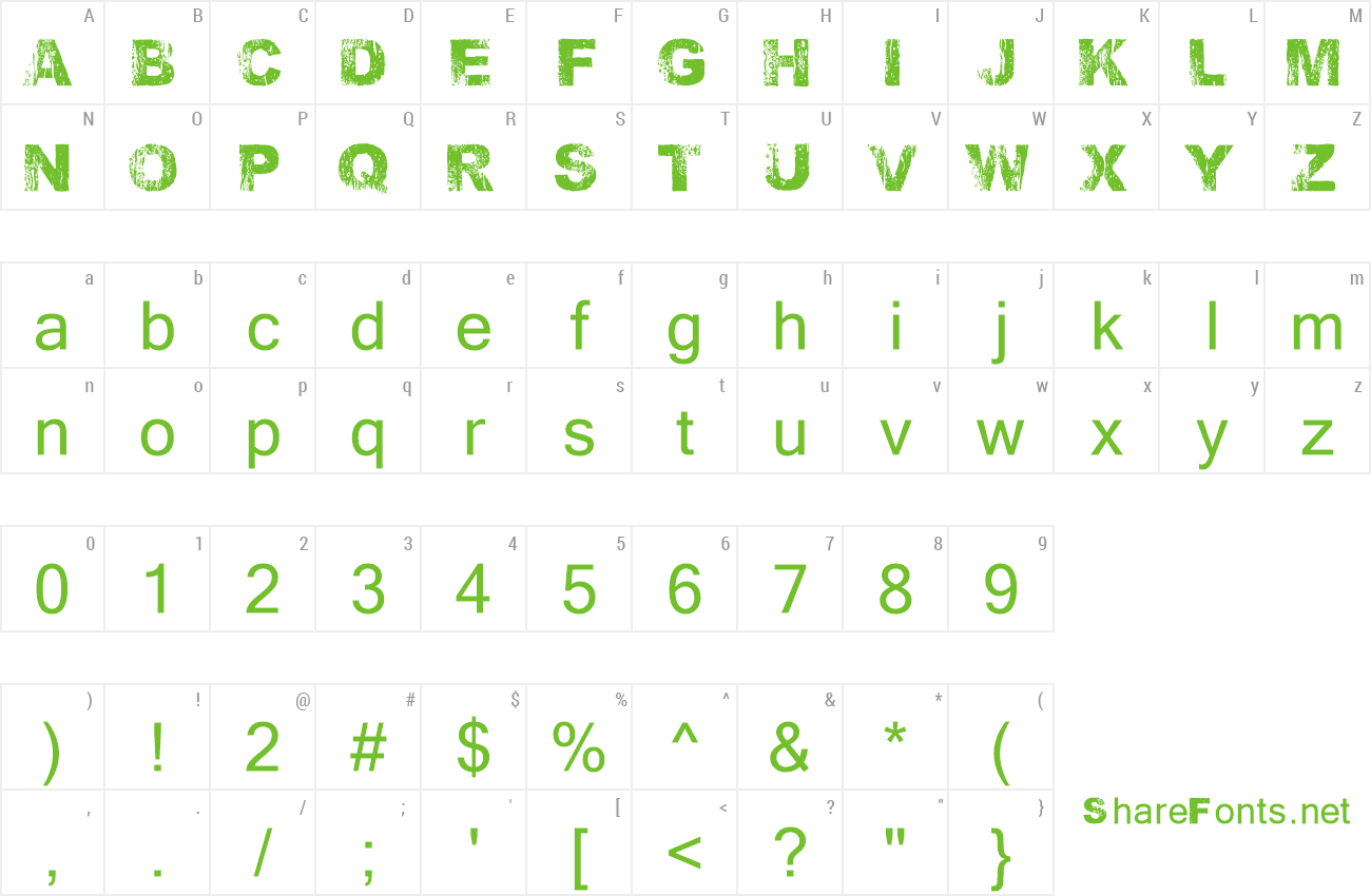 Font WET ARIAL preview