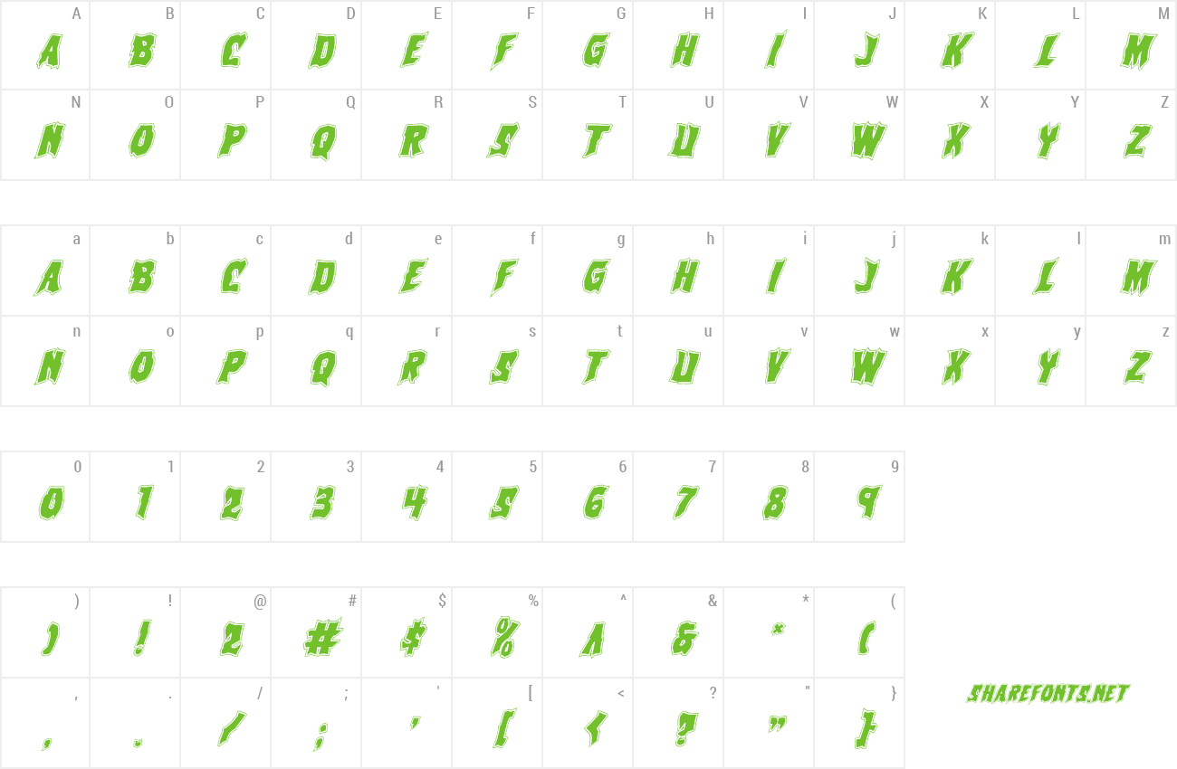 Font Vorvolaka Staggered preview