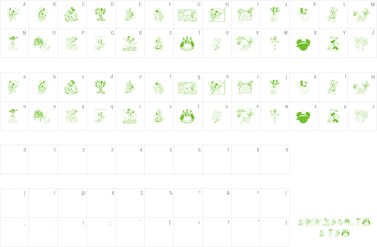 Disney Halloween Font  wfonts.com - download free