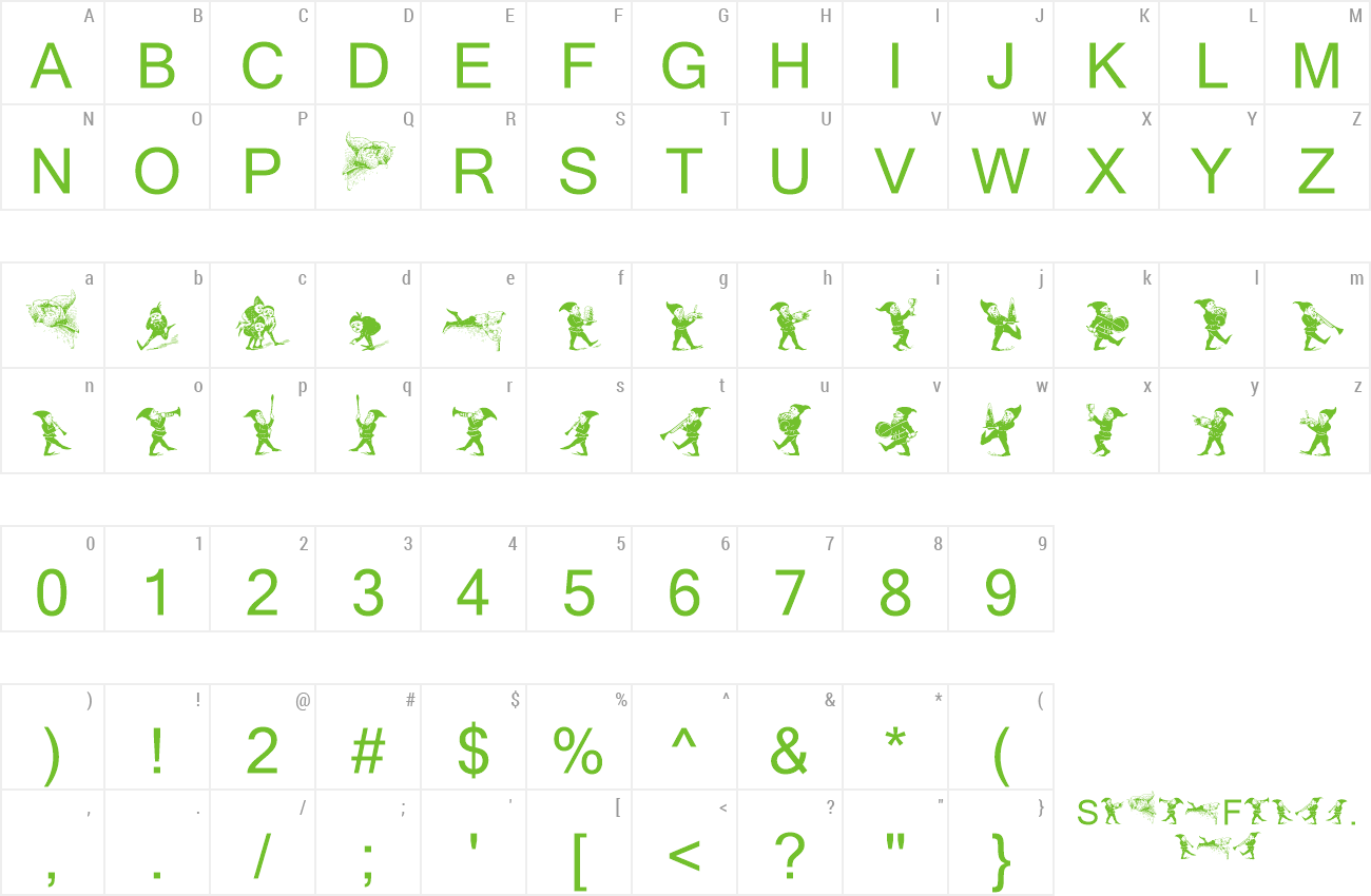 Font Gnomes preview