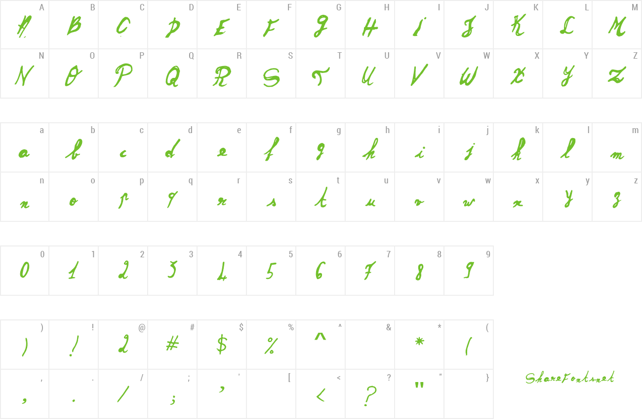 Font Angeli2 preview