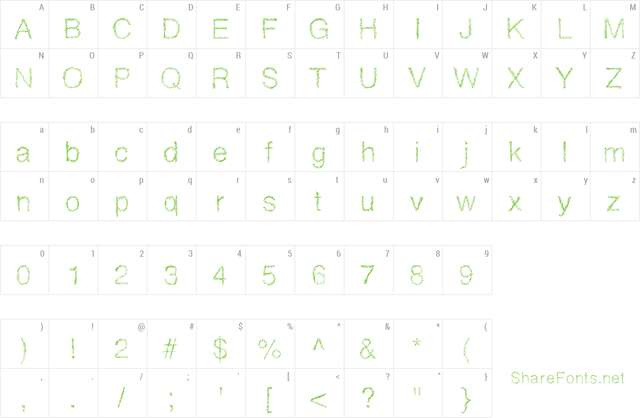 Font DrawveticaMini preview