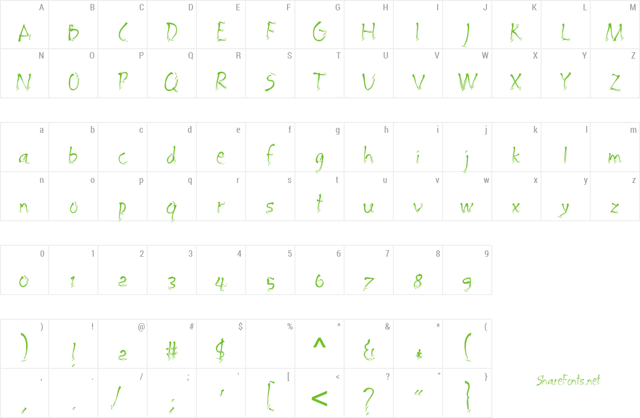 Font Embrush preview