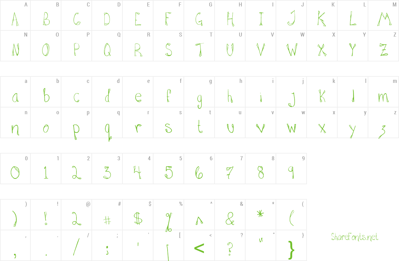 Font Hannah Added Some Flare preview