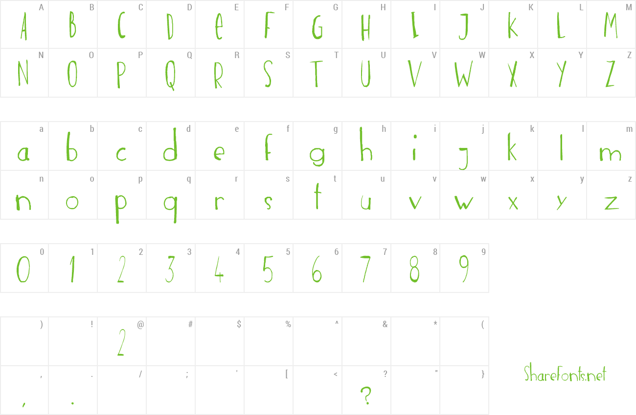 Font incognita preview