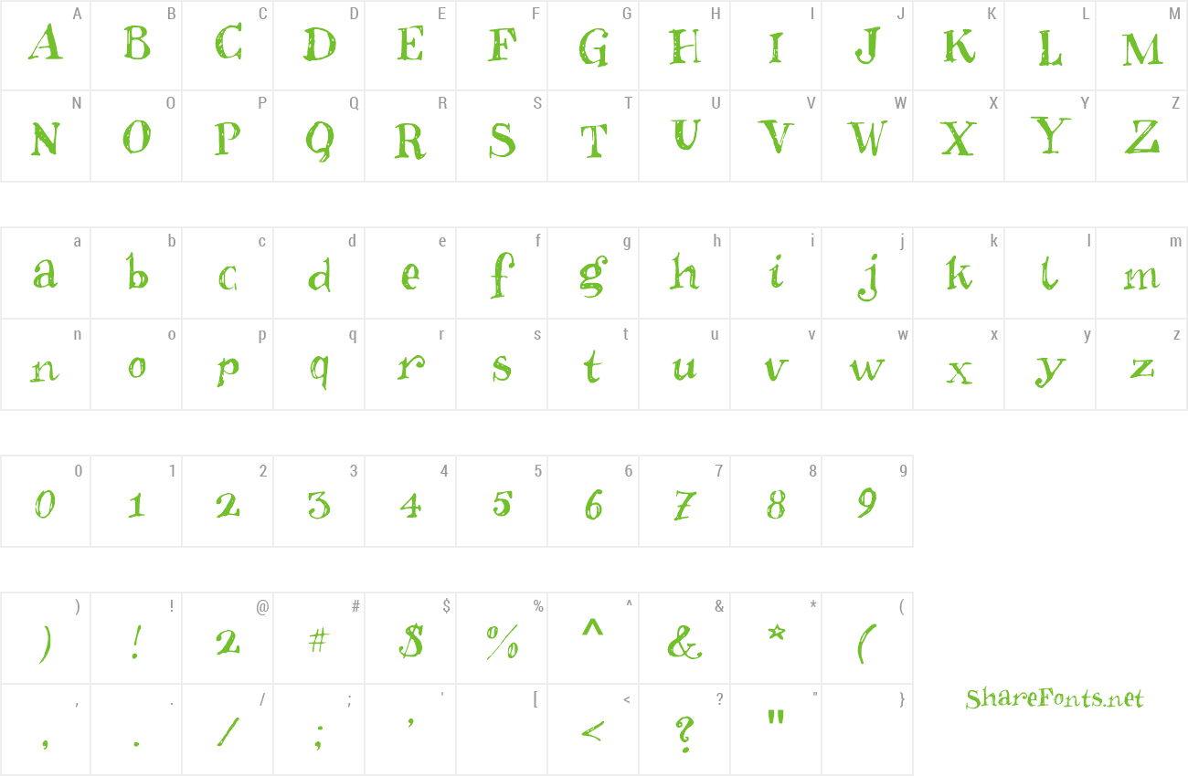 Font Inkies2 preview