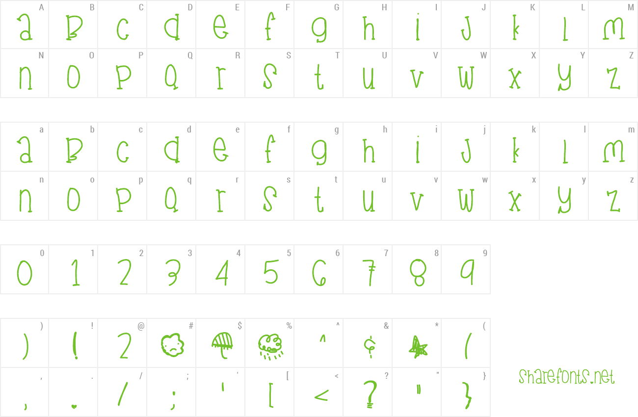 Font JuneGloom preview