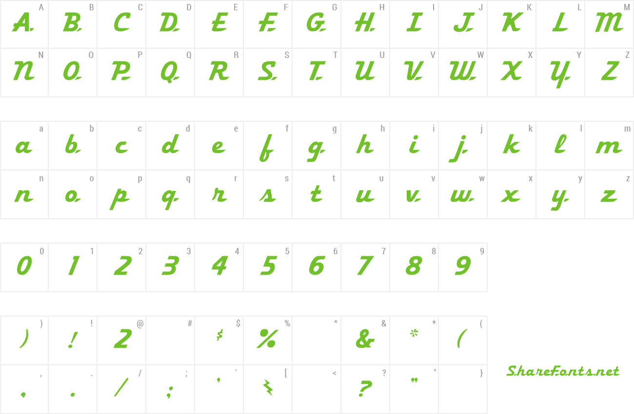 Font Khedive preview