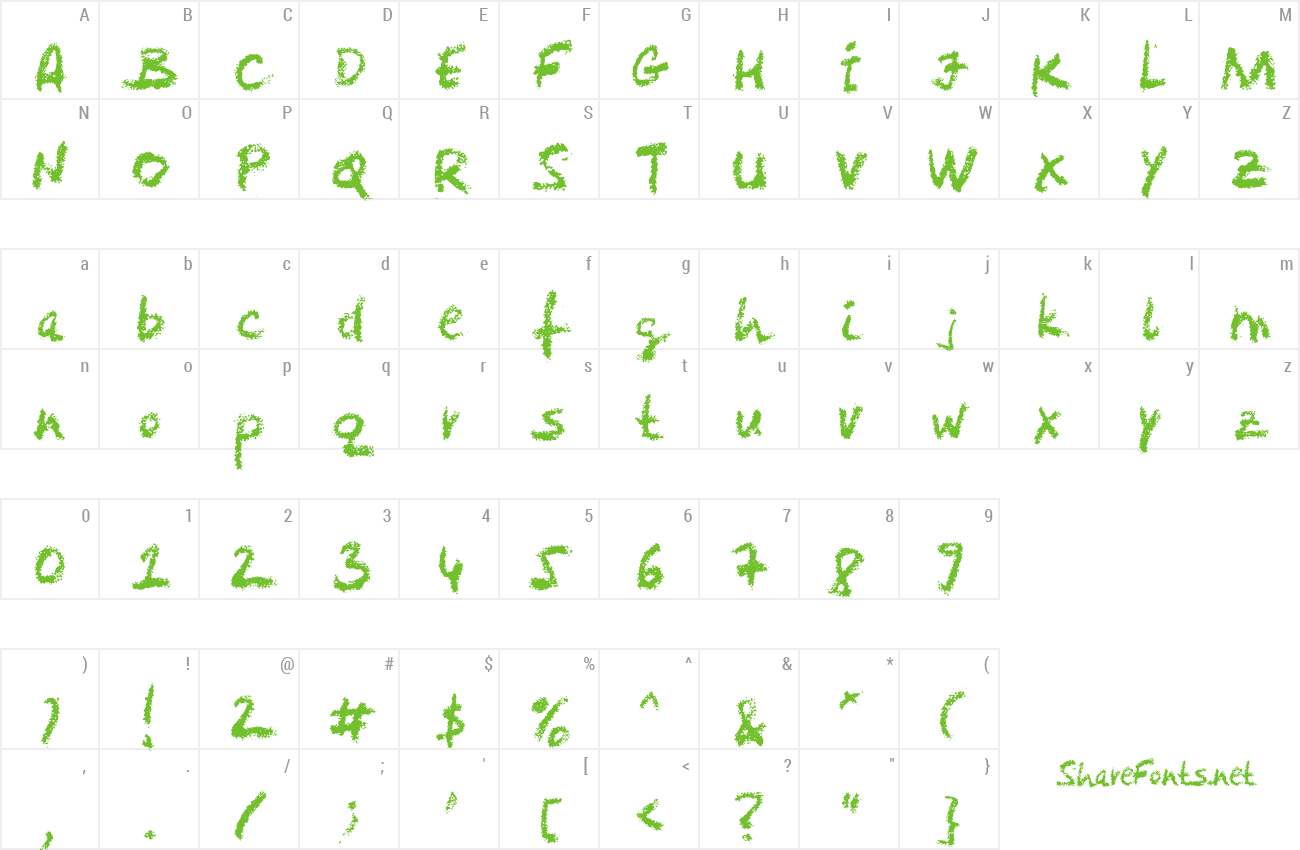 Font LeviCrayola preview