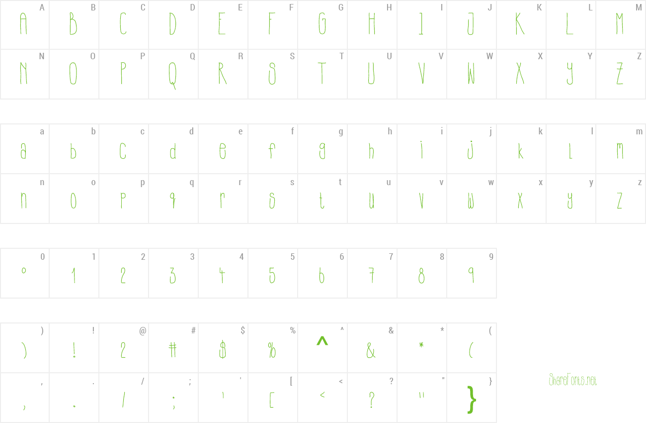 Font LewisBlues preview