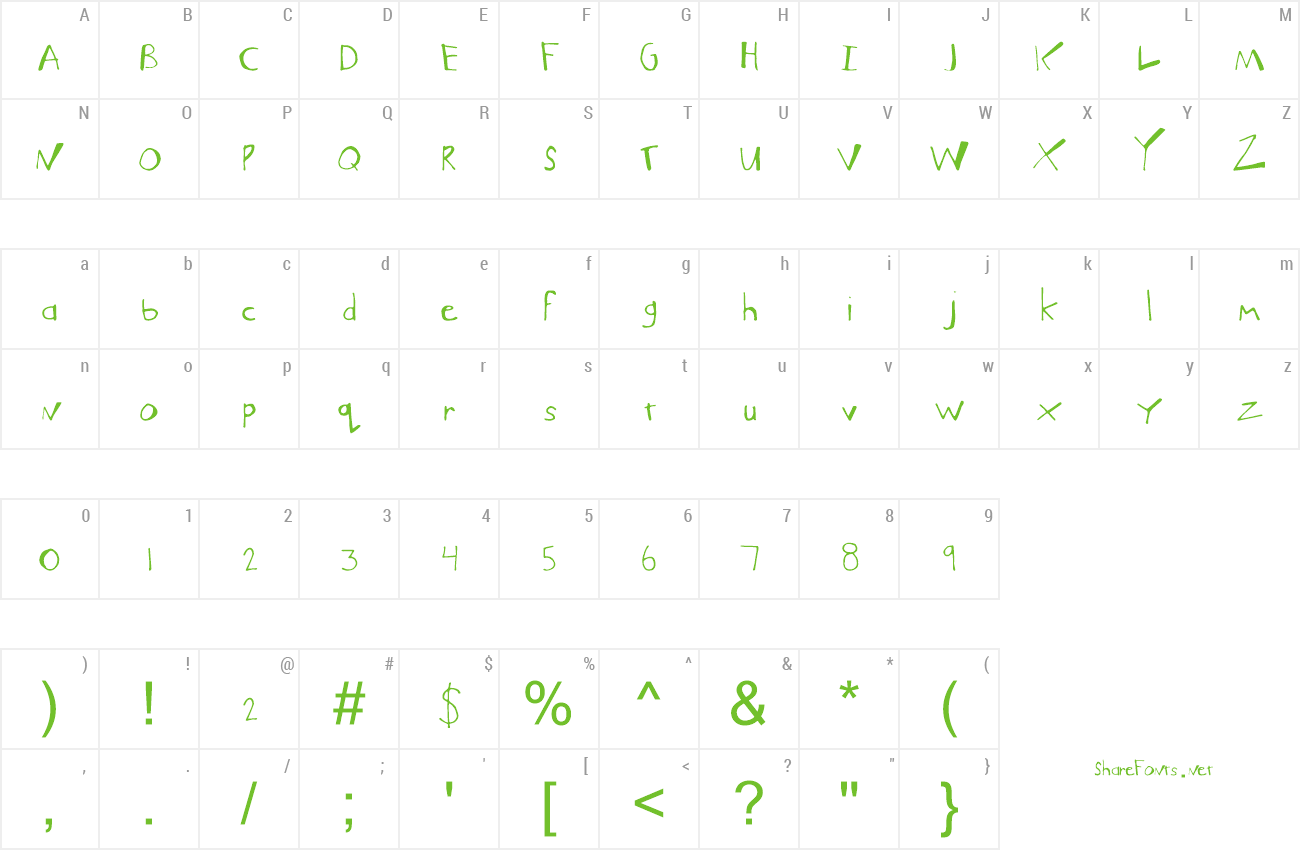 Font MuchFunky preview