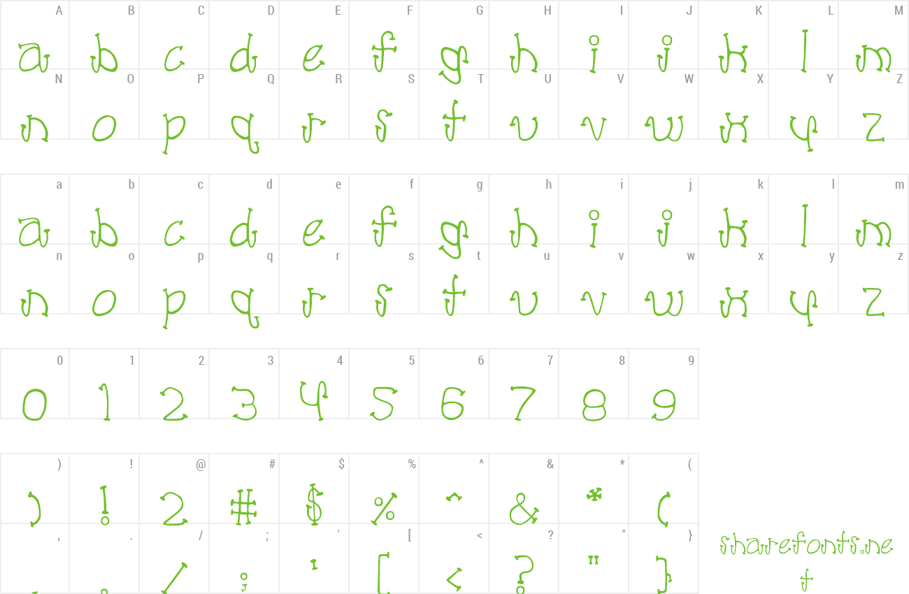 Font poodle lover preview