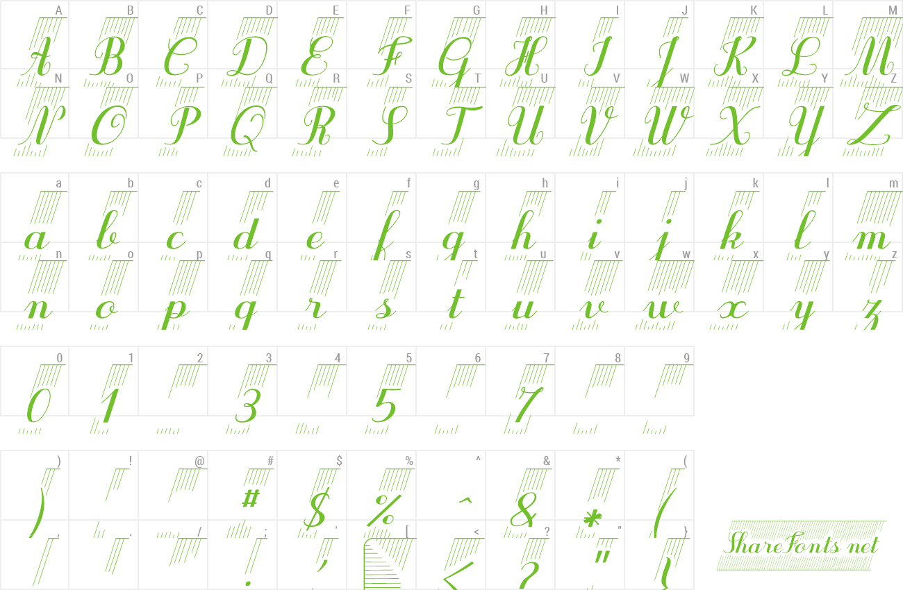 Font Purple DecoDemo preview