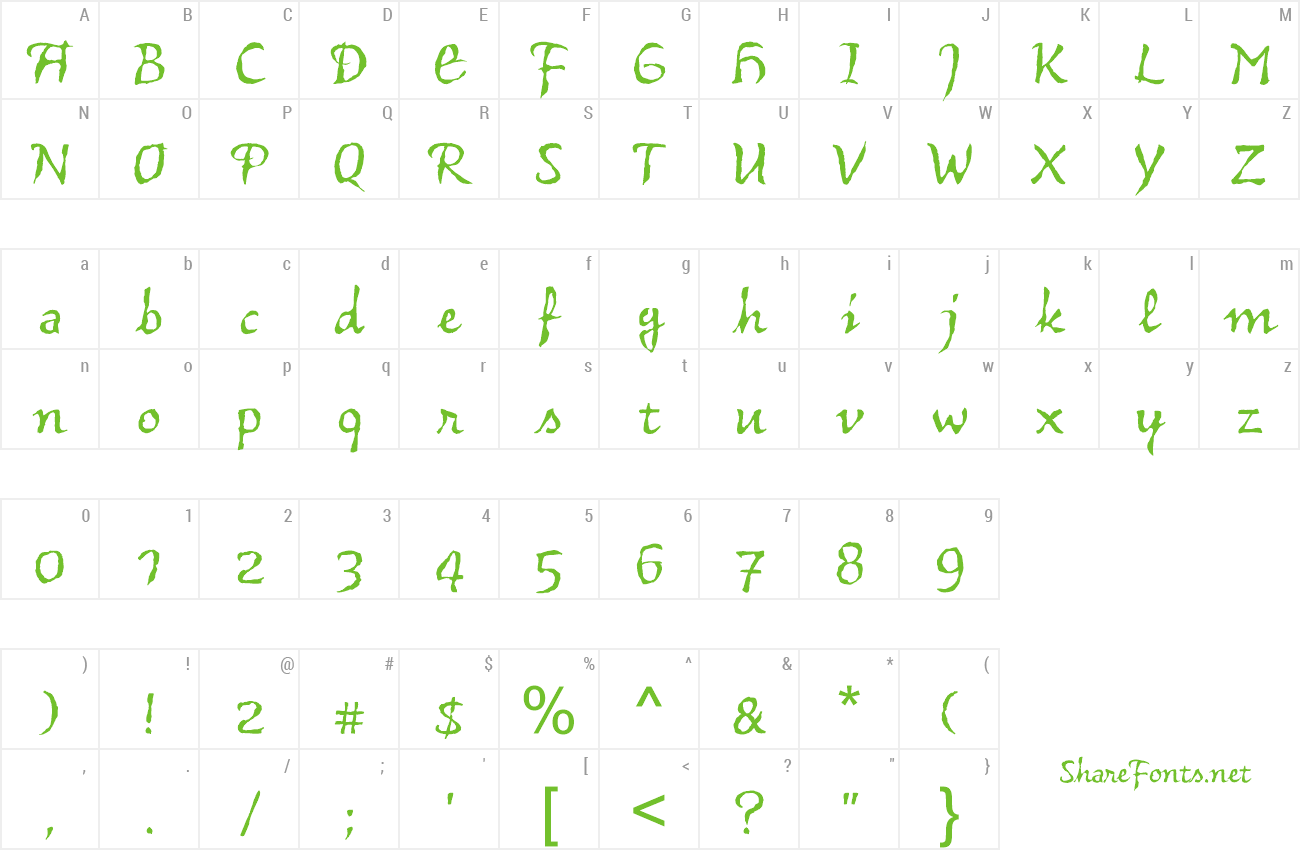 Font Vidok FY preview