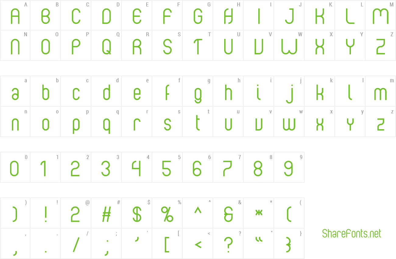 Font Albertino preview