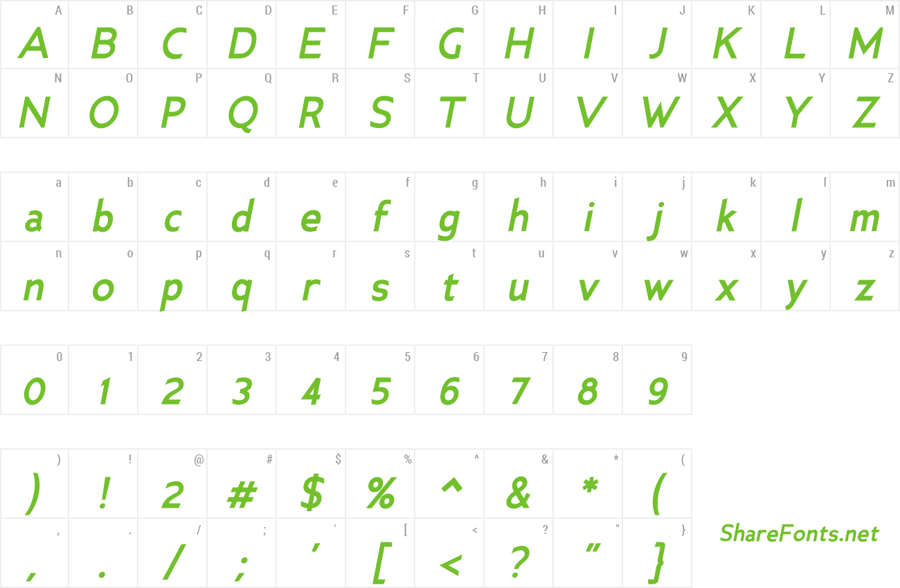 Font Ancillary preview