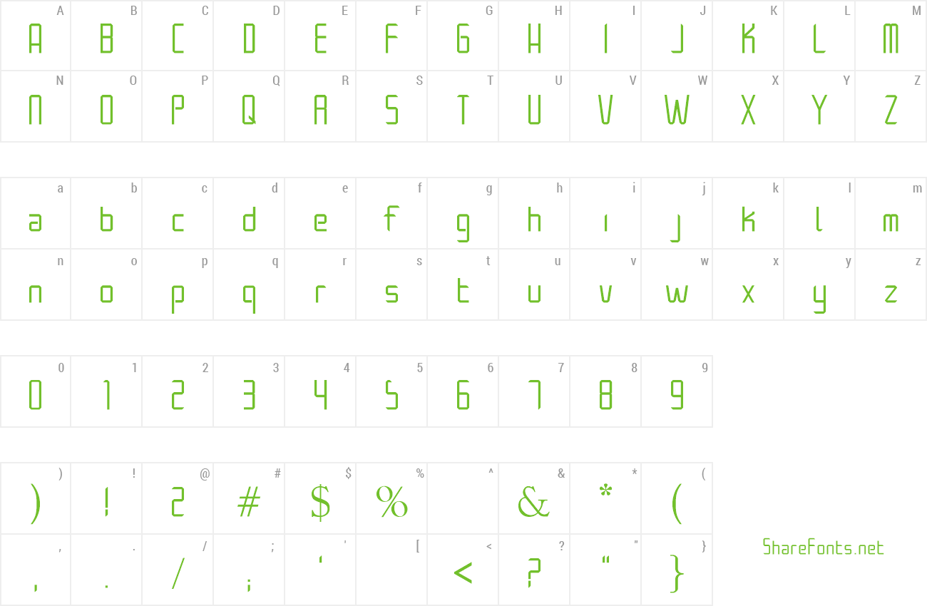 Font Architek preview