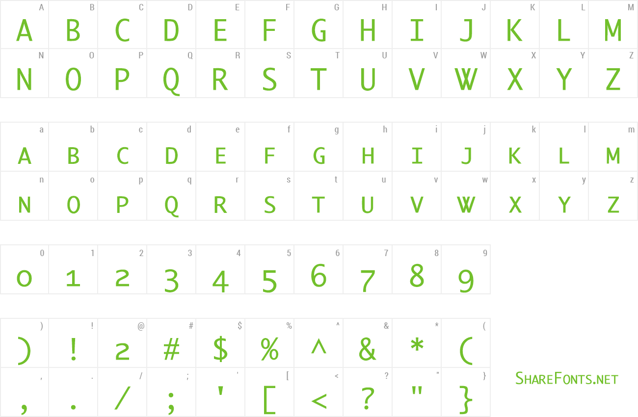 Font BerlinSmallCaps preview