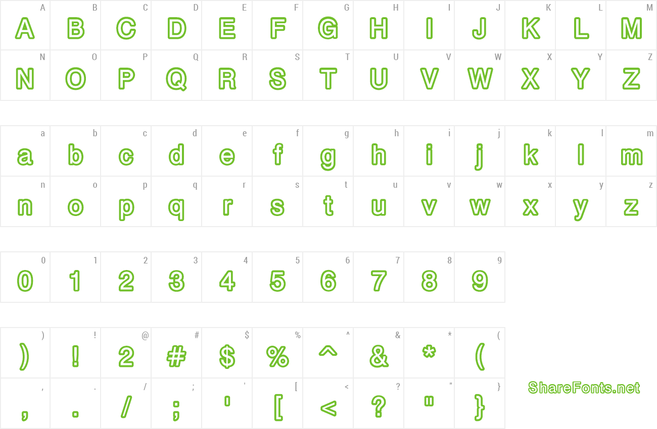 Font carbono preview