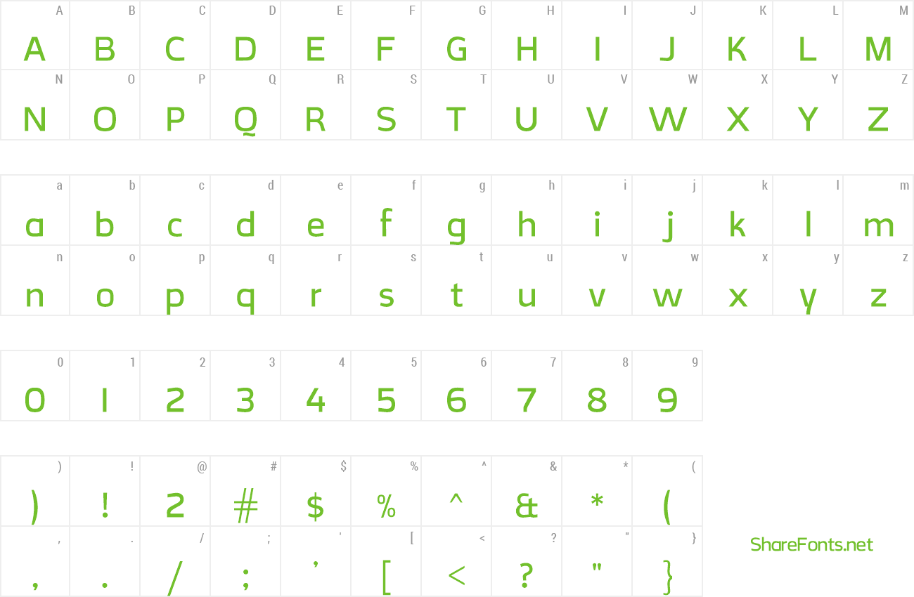 Font CreativZoo Regular preview