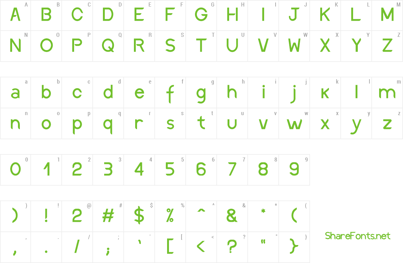 Font Discreet SemBd preview