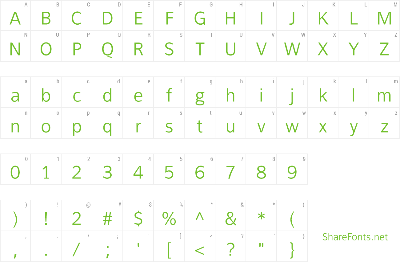 Font FranKleinMedium preview