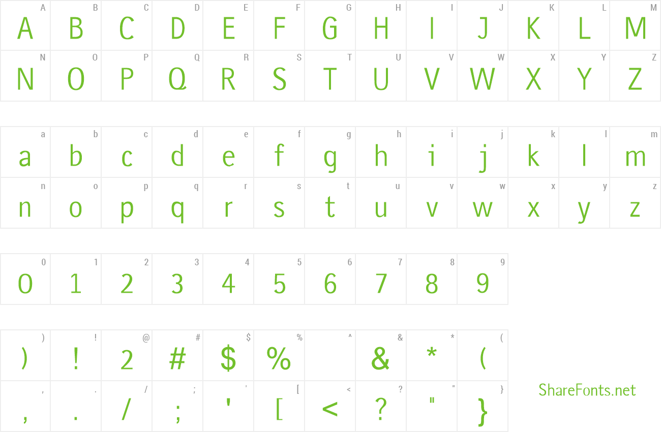 Font gausshauss preview