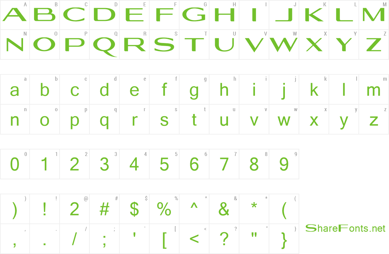 Font Georgiquas preview