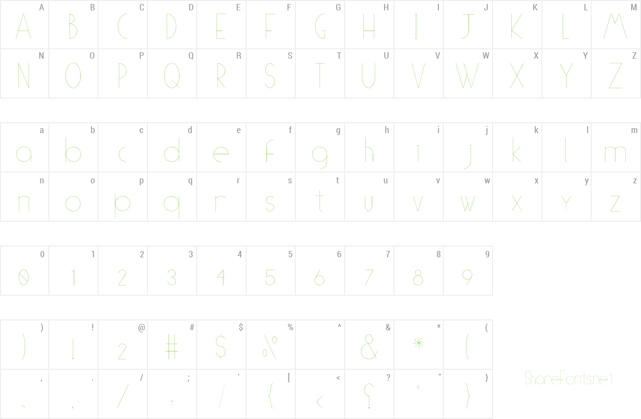 Font (((O))) Basic preview