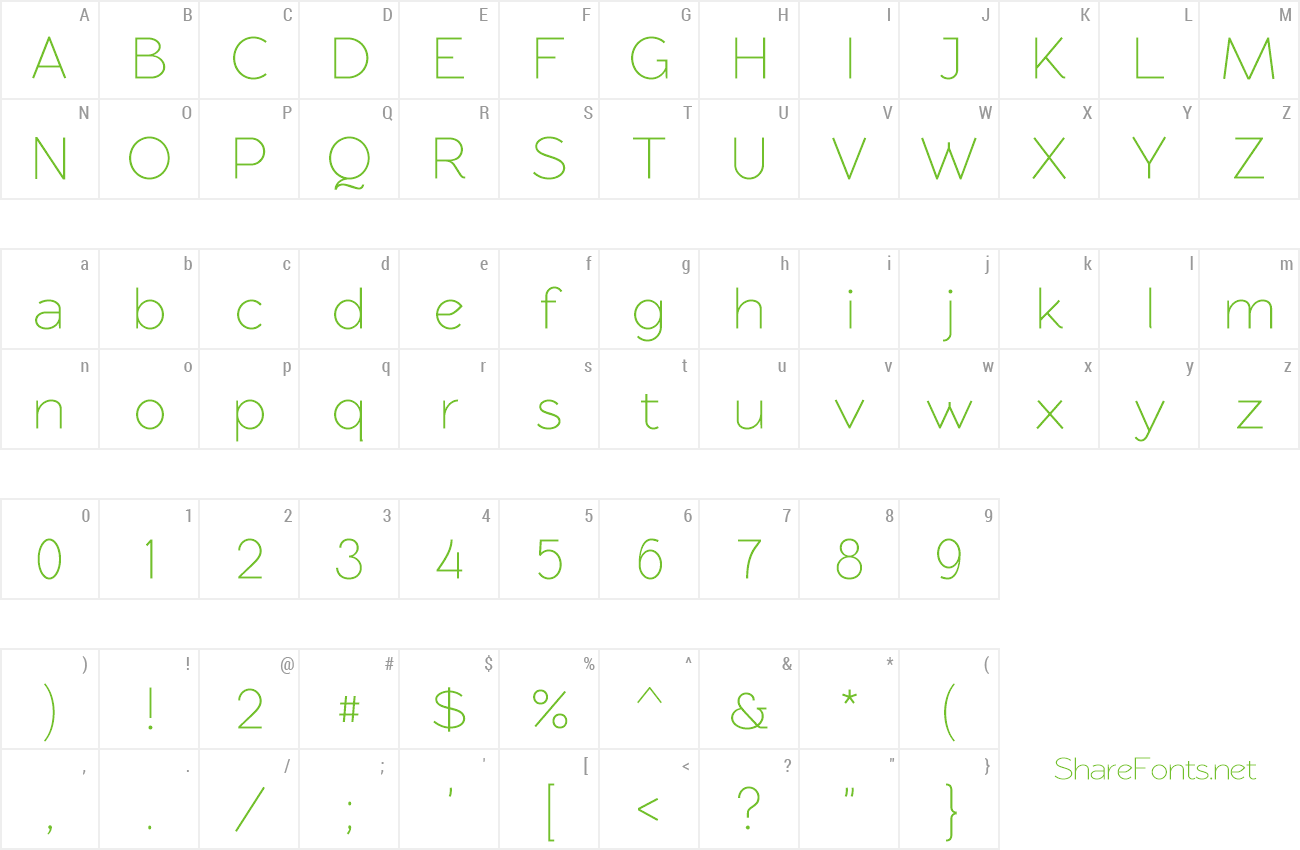 Font RawengulkSans preview