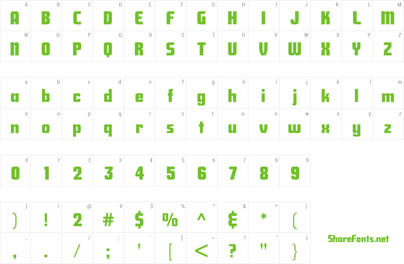 Font SavingsBond preview