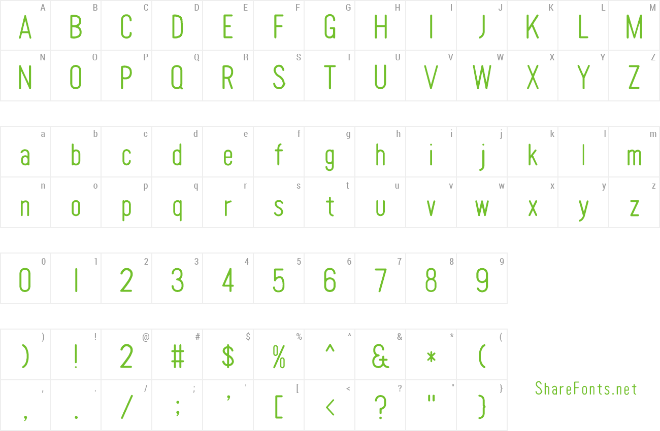 Font Tomato Round Condensed preview