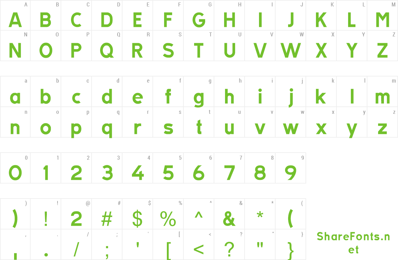 Font TRATEXVITSAMISK preview