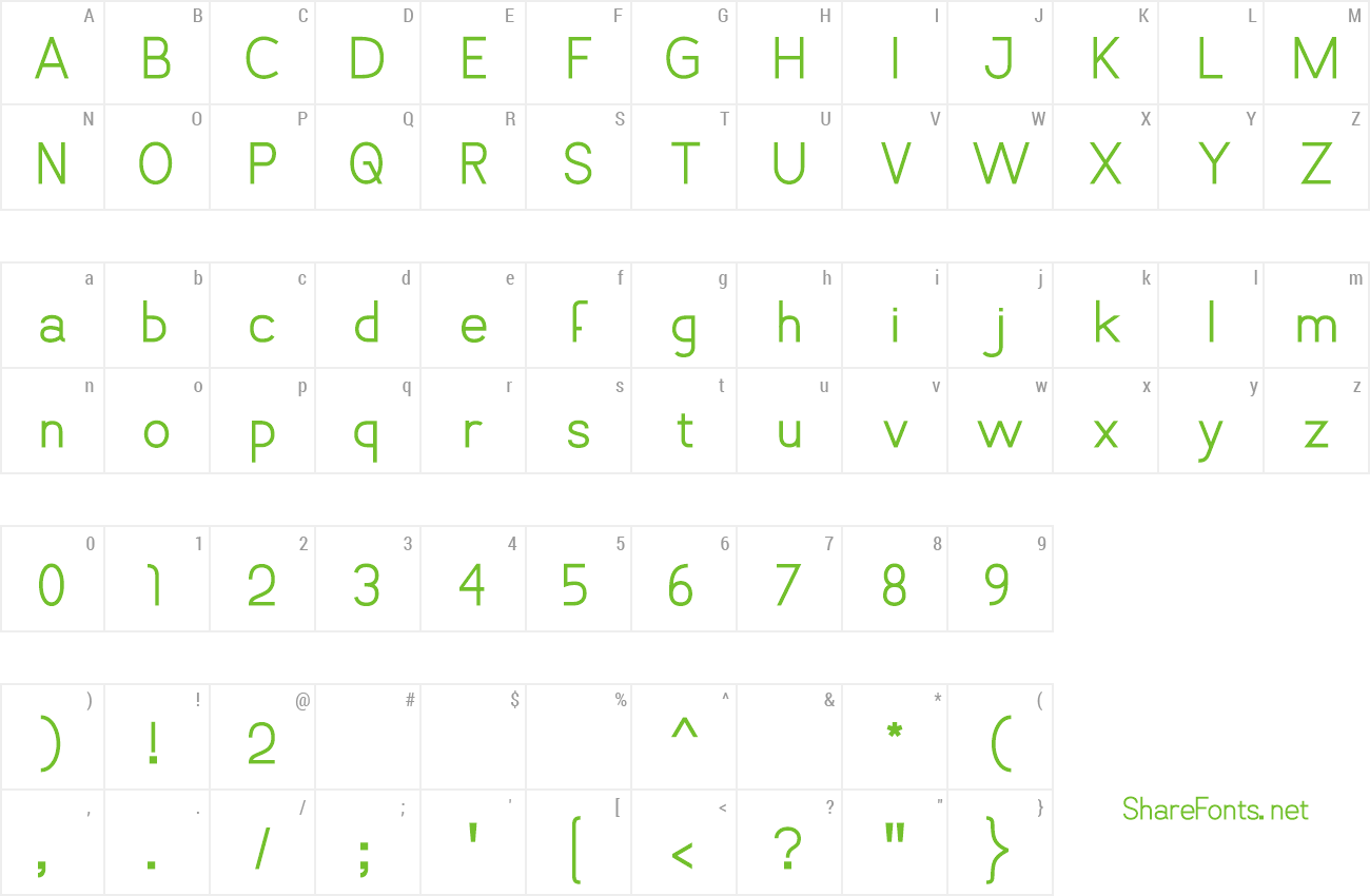 Font Vanlose_SimpleType preview
