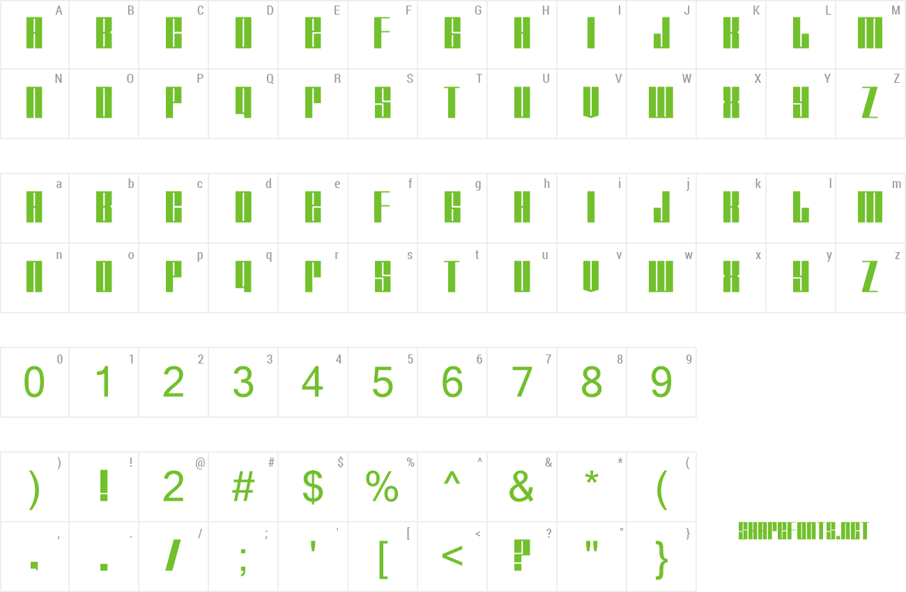 Font Tagmarker preview
