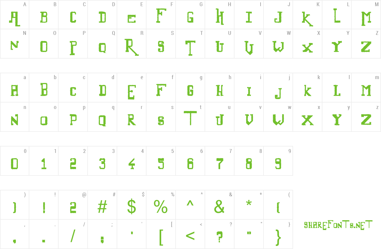 Font Alternate preview