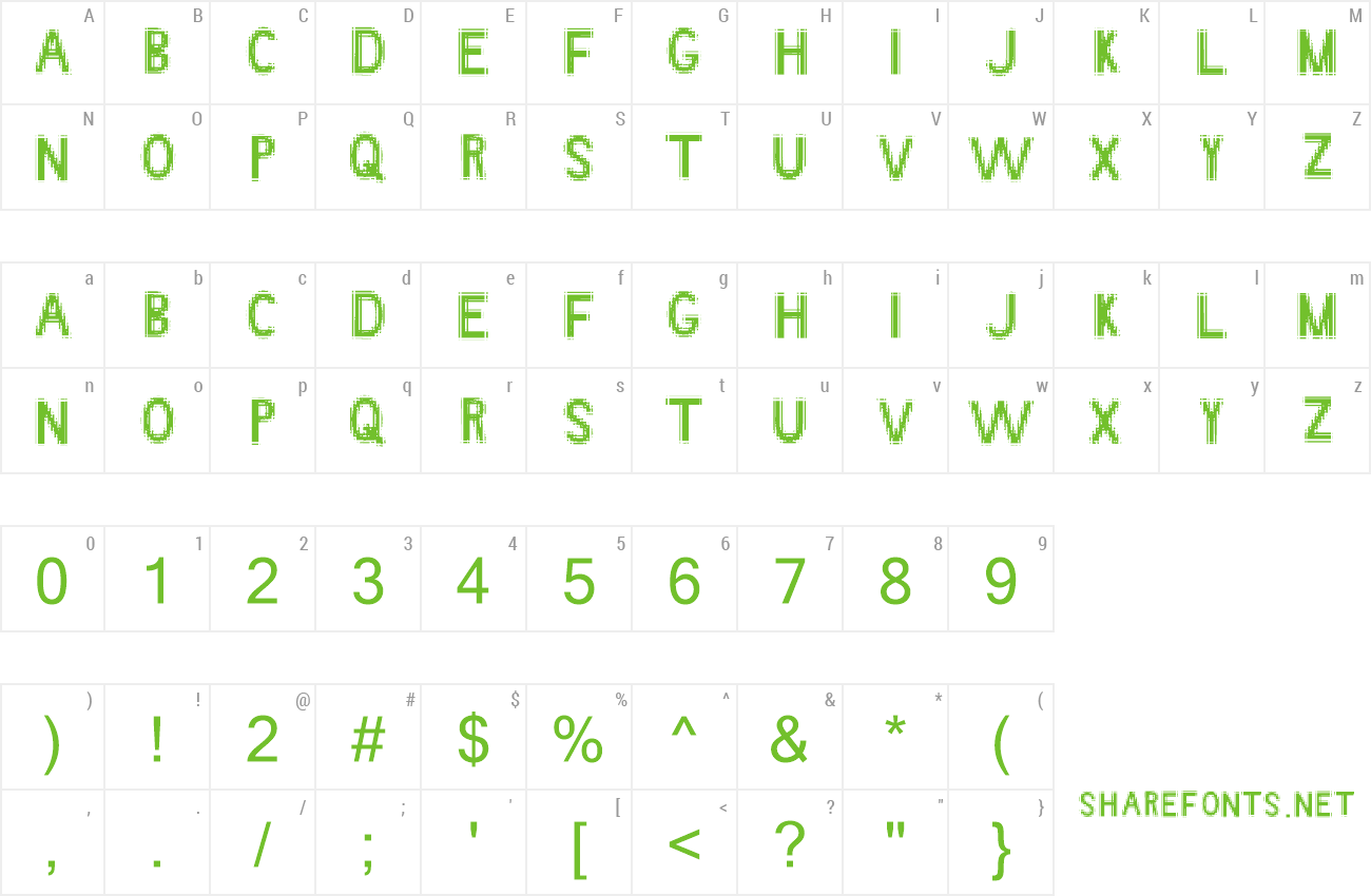 Font Angstrom preview