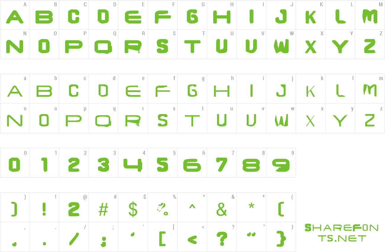 Font BrunstCaps preview