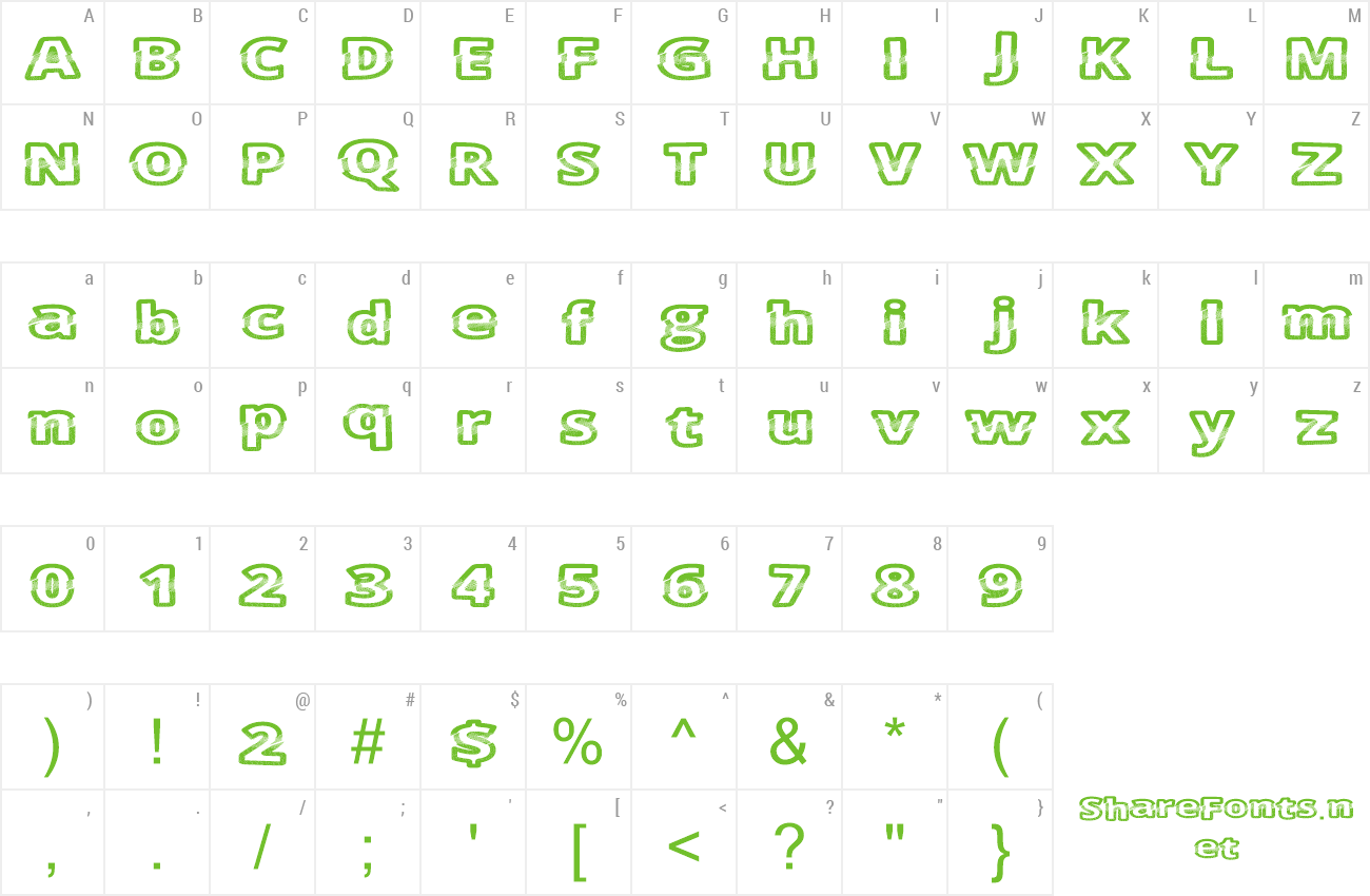 Font CutFive preview