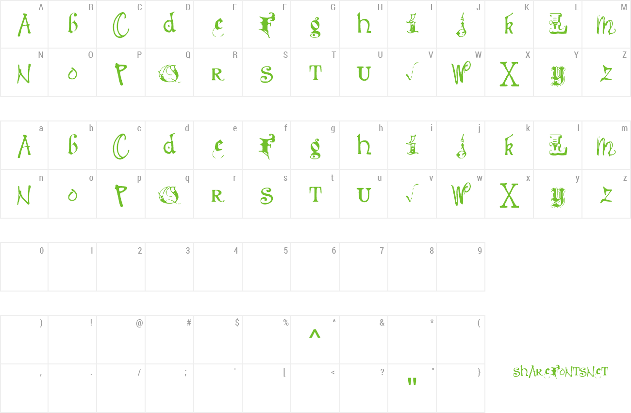 Font debmixedfancy preview