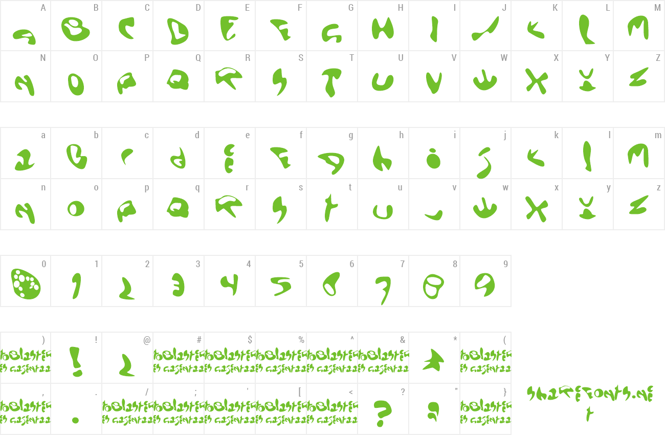 Font EctoBlaster preview