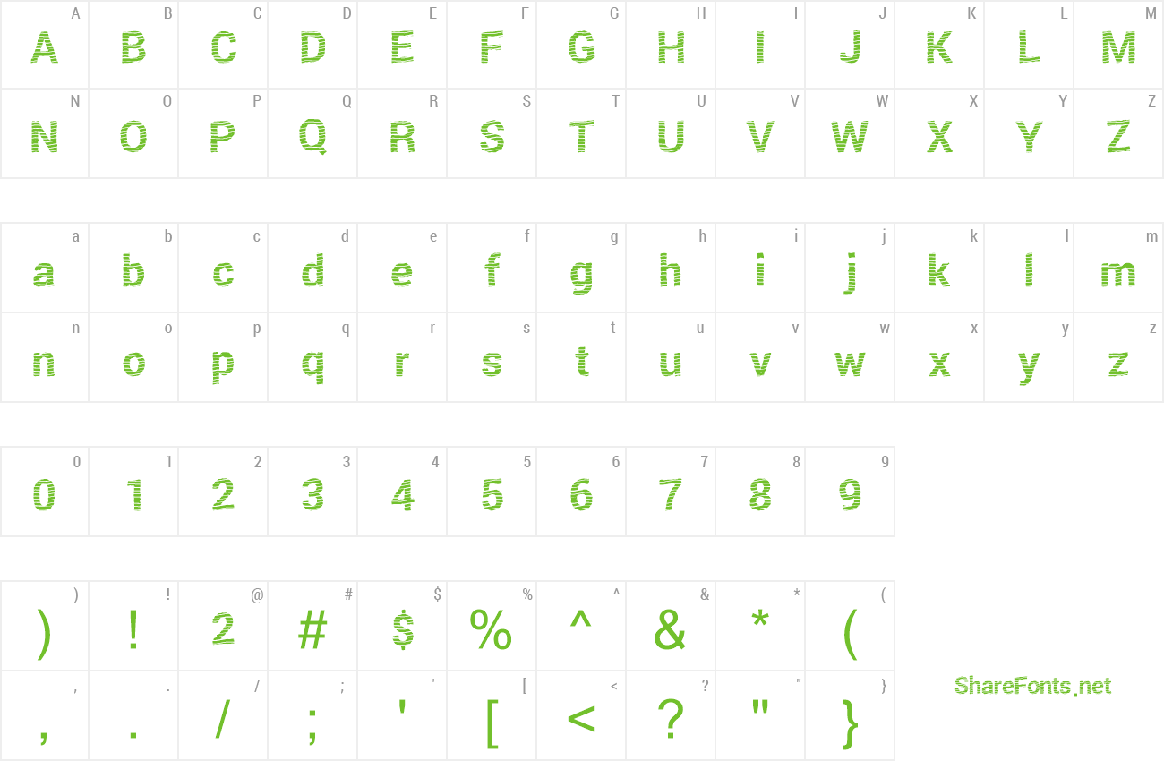 Font FreshTwist preview