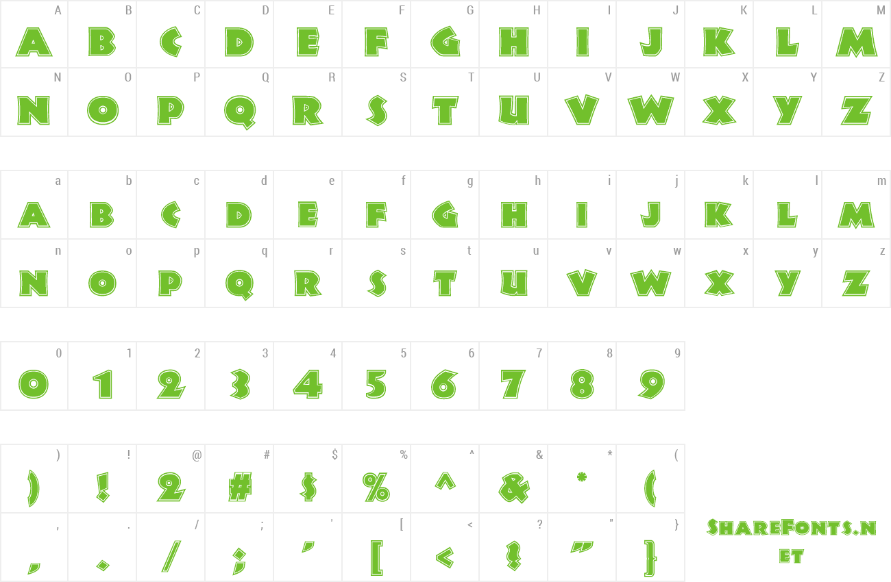 Font Jungle Fever Inline NF preview