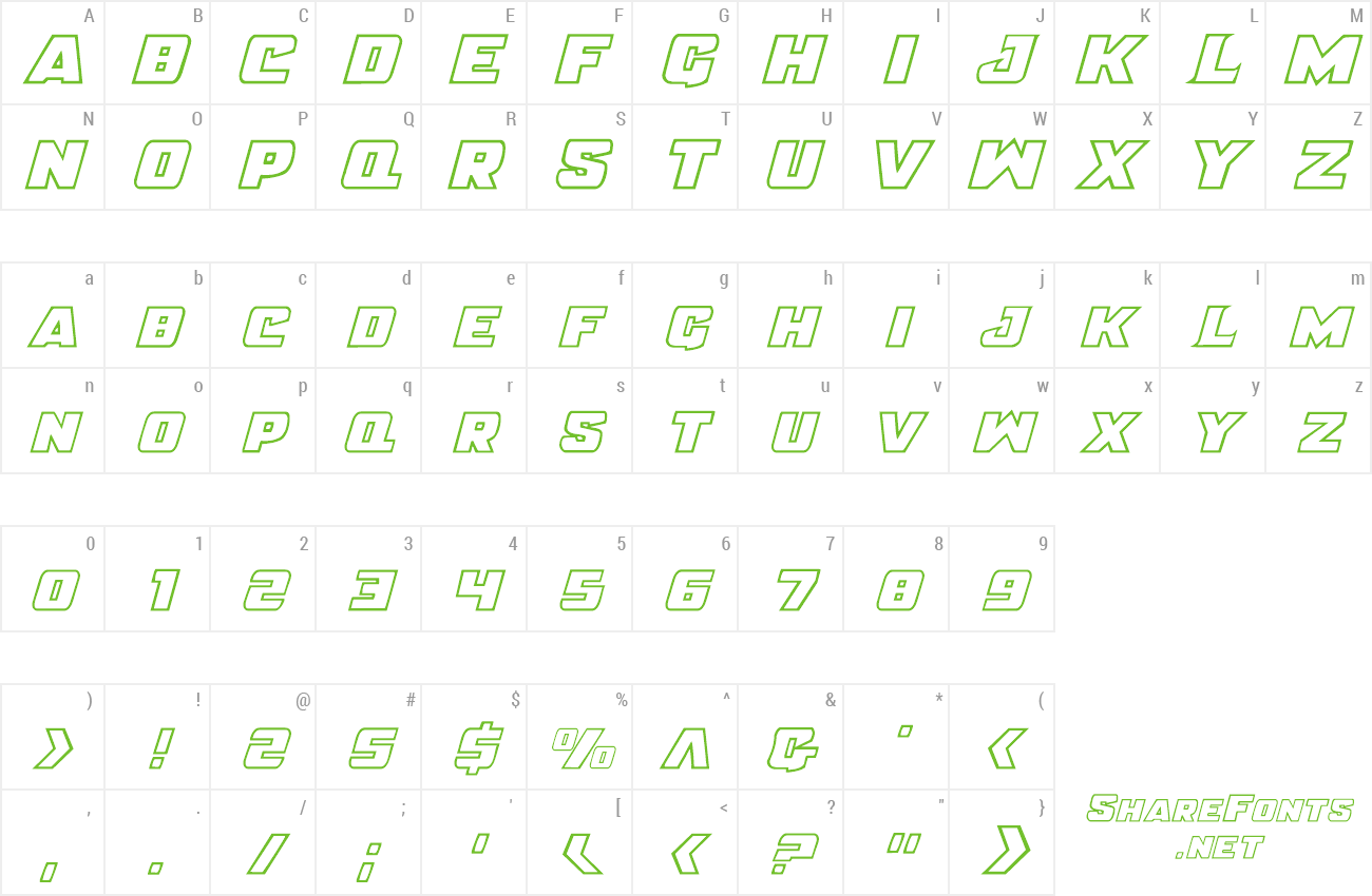 Font Justice Solid preview