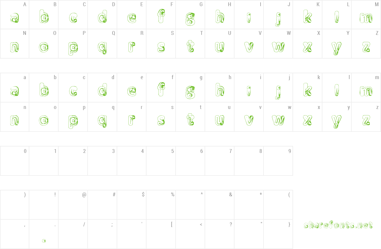 Font Manenschijn_02 preview