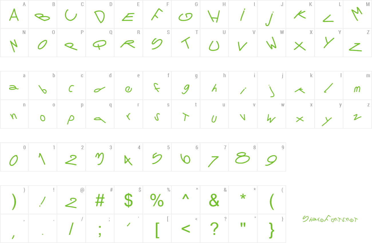 Font PWTornado preview